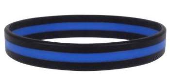 Thin Blue Line Wristband