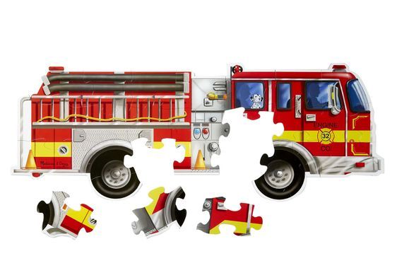 Giant Fire Truck Floor Puzzle