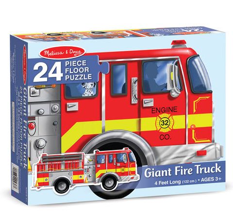 Giant Fire Truck Floor Puzzle